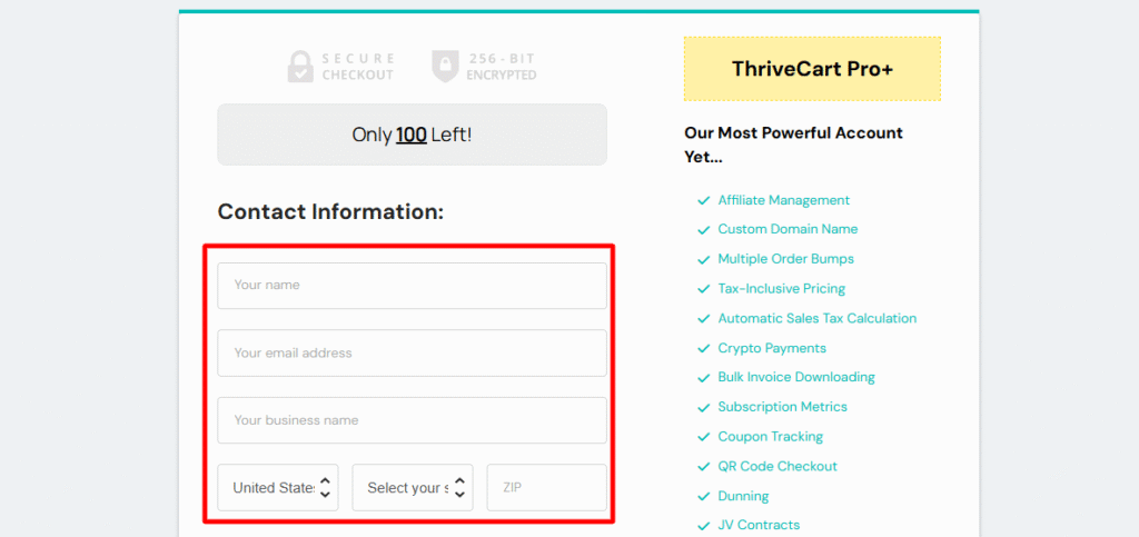 Add Your Contact Information